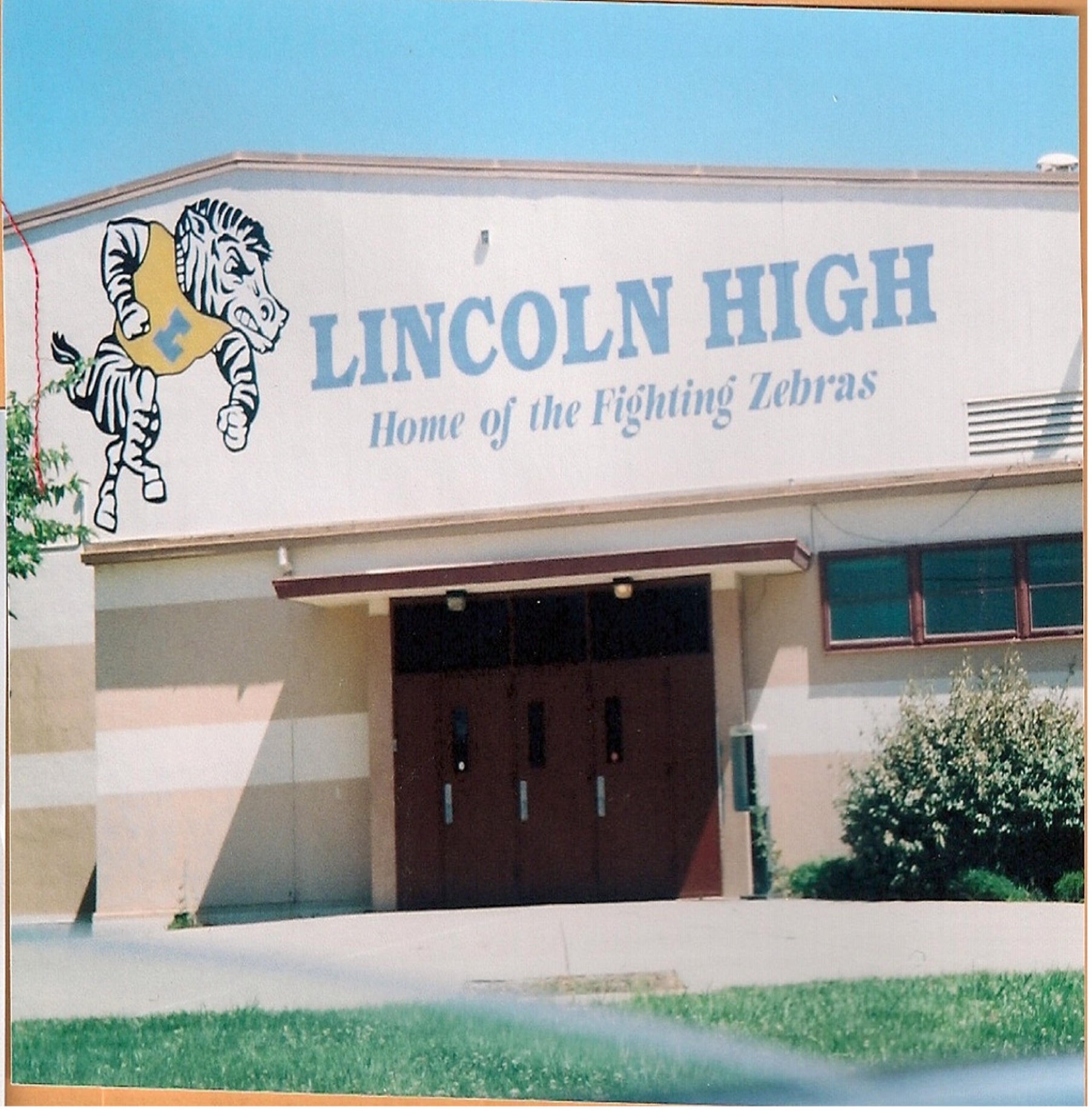 Lincoln High School as it is today, Lincoln California in the 21st century, year around 2002.